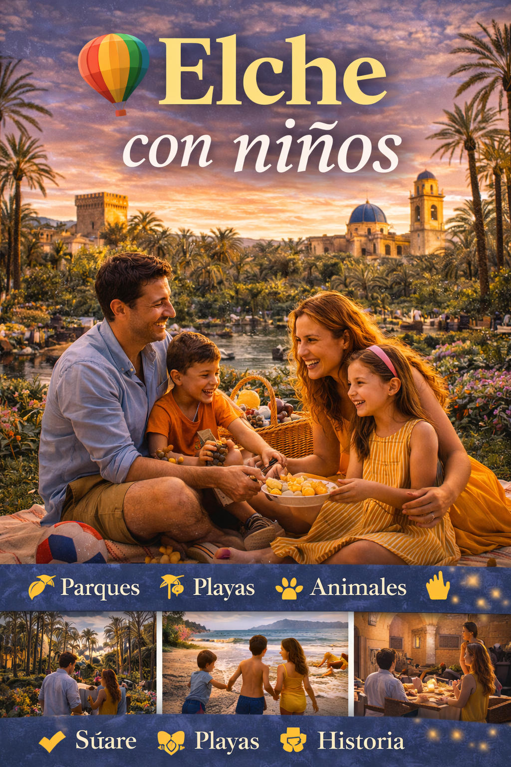 Elche con ninos